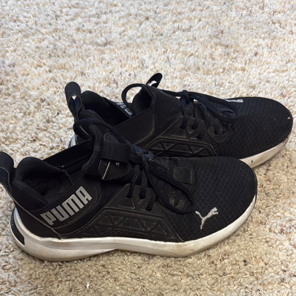 Puma Black and White Sport Sneakers